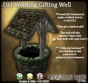 Old Wishing Gifting Well Gives Random Gifts Predicts if Wish will come true! Fun! Great for Roleplay or to help business