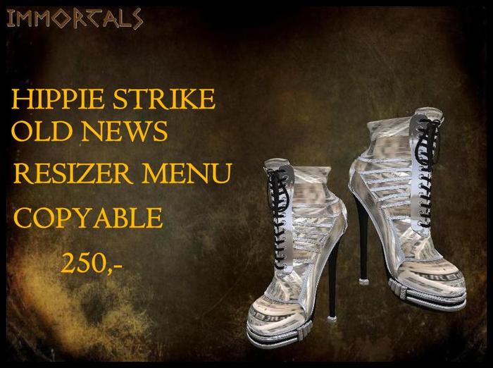 IMMORTALS HIPPIE STRIKE OLD NEWS BOOTS