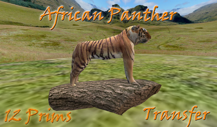 Sculpted African Panther (Boxed)