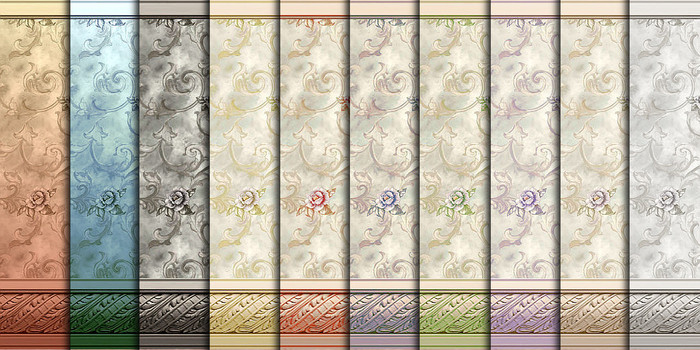 Floral Stone Wall Texture - Full Perm