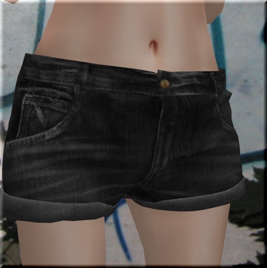 fllo Denim mini black mesh