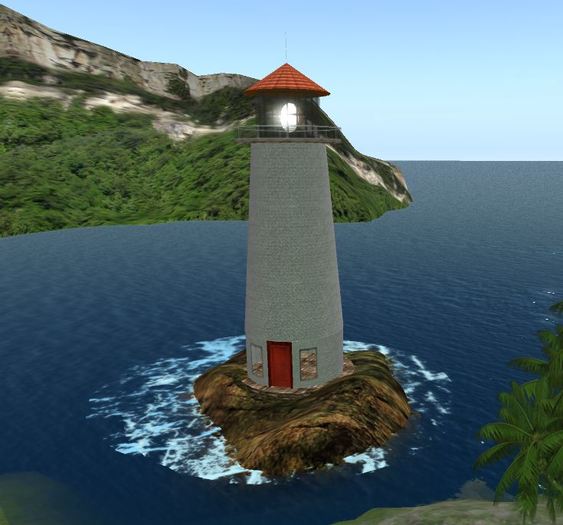 Gold Coast Lighthouse with Revolving Lamp - OFF SIM