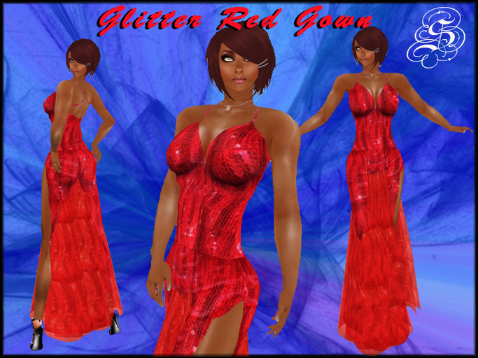 Glitter Red Gown