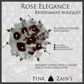 Rose Elegance Bridesmaid Bouquet - Red [Box]