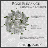 Rose Elegance Bridesmaid Bouquet - White [Box]