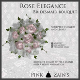 Rose Elegance Bridesmaid Bouquet - Pink [Box]