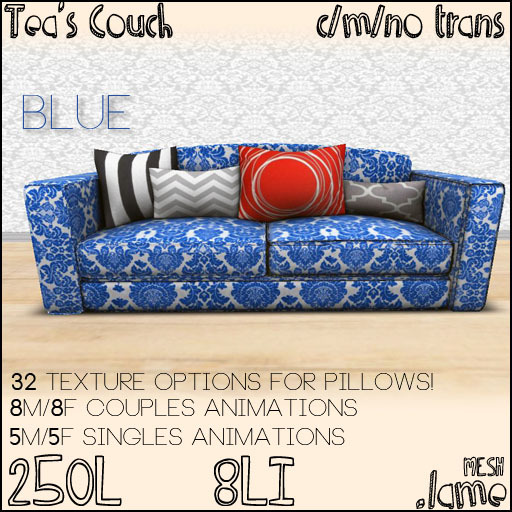 .lame - Tea's Couch (Mesh) - Blue