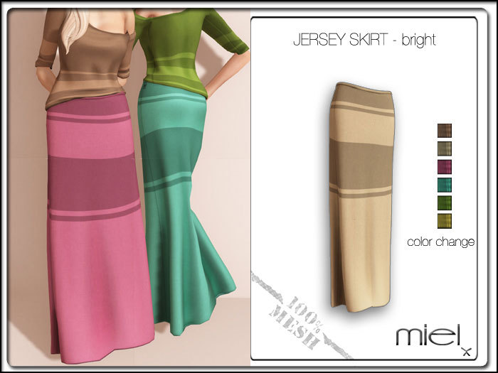 MIEL JERSEY SKIRT - bright (MESH)