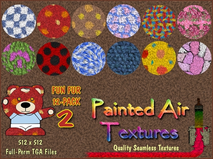 (Painted Air Textures - Fun Fur 12-Pack 2)