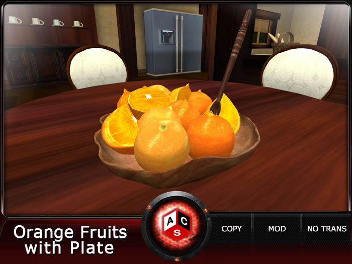ACS Orange Fruits with Plate