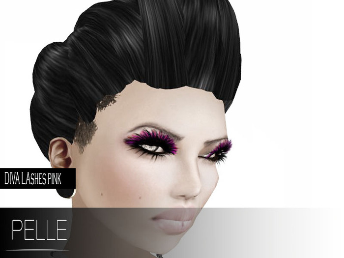 Pelle - Diva lashes black & fuxia