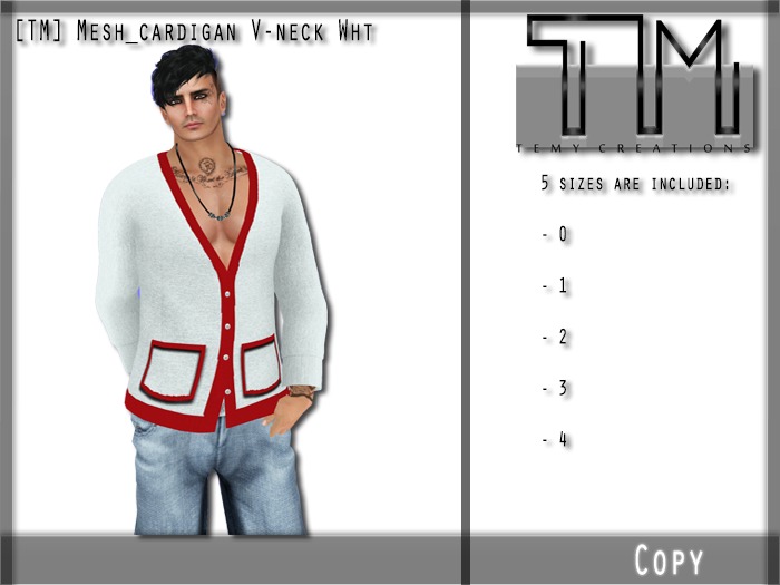 [TM] Mesh_cardigan V-neck Wht