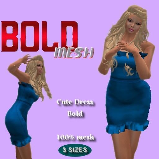 Cute Dress Mesh Blue