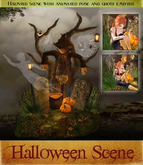 Mae Halloween Haunted Scene