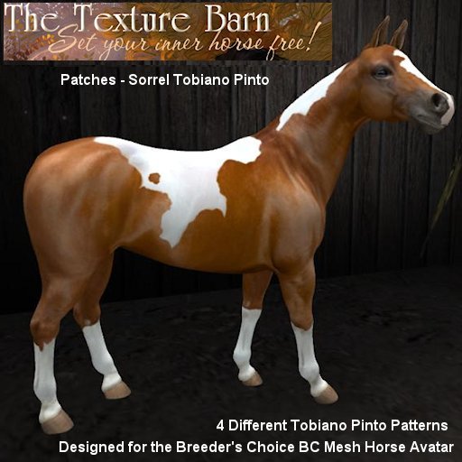 BC - Patches - Sorrel Tobiano Pinto Texture Pack