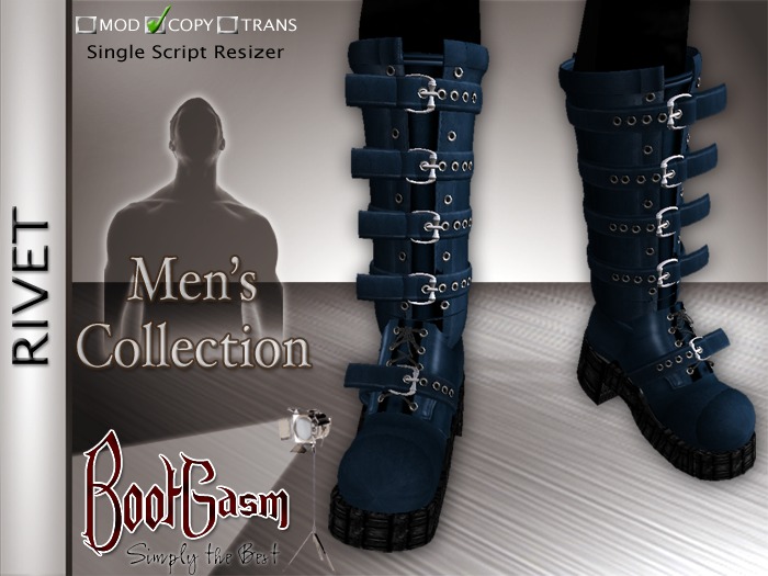 Bootgasm Rivet Men's Boots Blue
