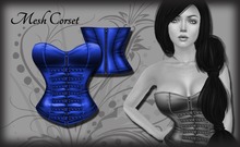 Blue Corset - Mesh