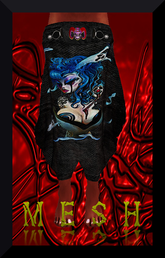 **CALAVERA** MESH HAREM PANTS *SOMBRA*