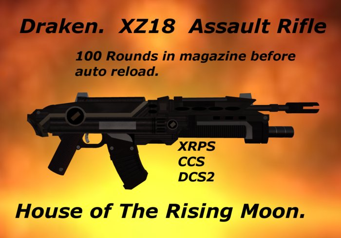 Draken.  XZ18  Assault Rifle 00200