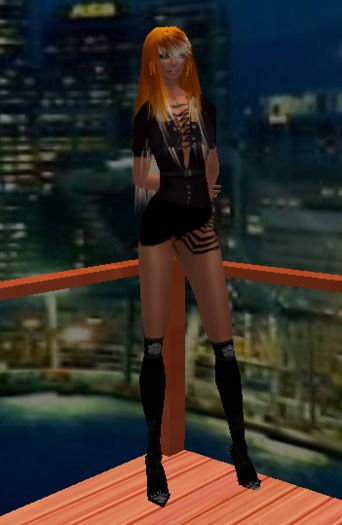 Black Spaghetti strap