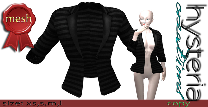 *HC* Rolled Blezer black