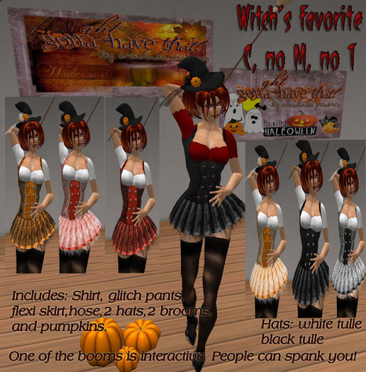 !GHT:AnaP! WITCH'S FAVORITE !GB ORANGE WHITE