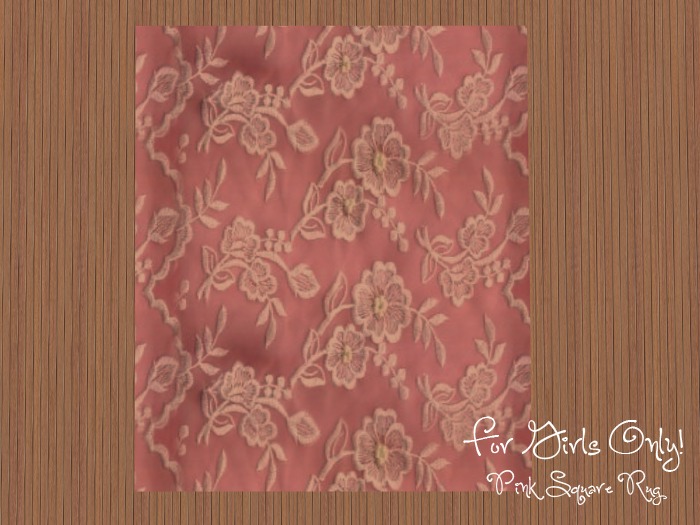 FGO! Pink Set Pink square rug