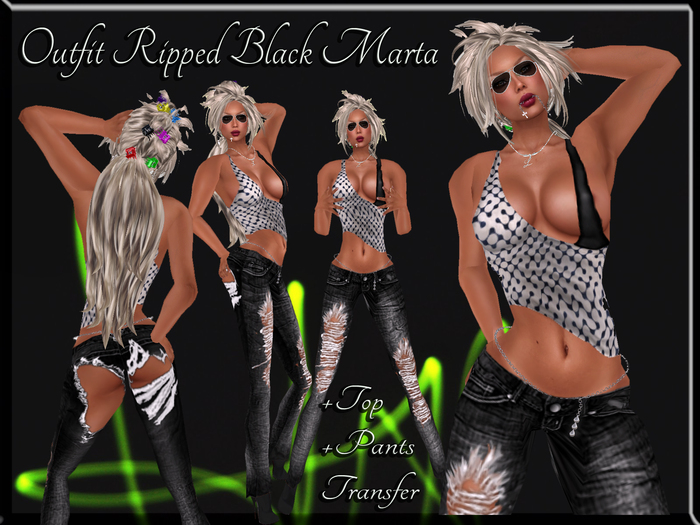 LSR - Outfit Ripped Black Marta