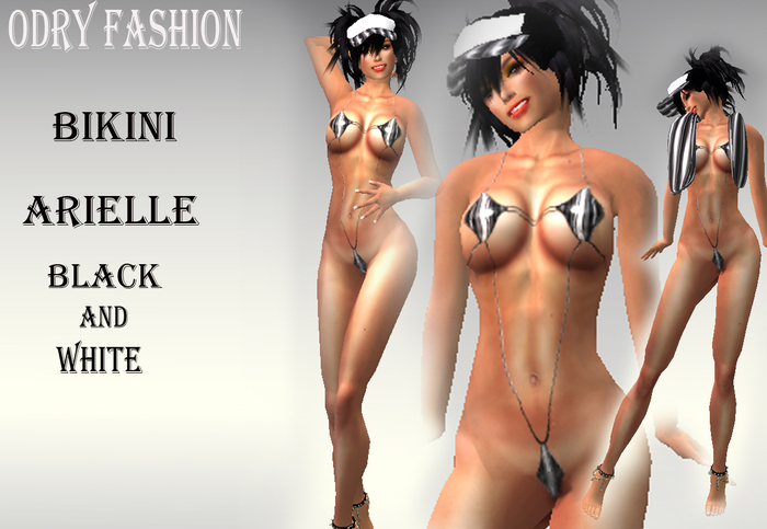 *OF *-*ARIELLE* BIKINI BLACK AND WHITE