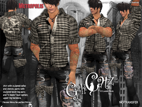 >>GothiCatz<< Metropolis (male)