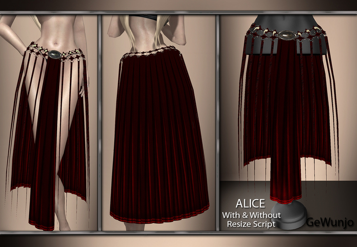 GeWunjo : ALICE red skirt