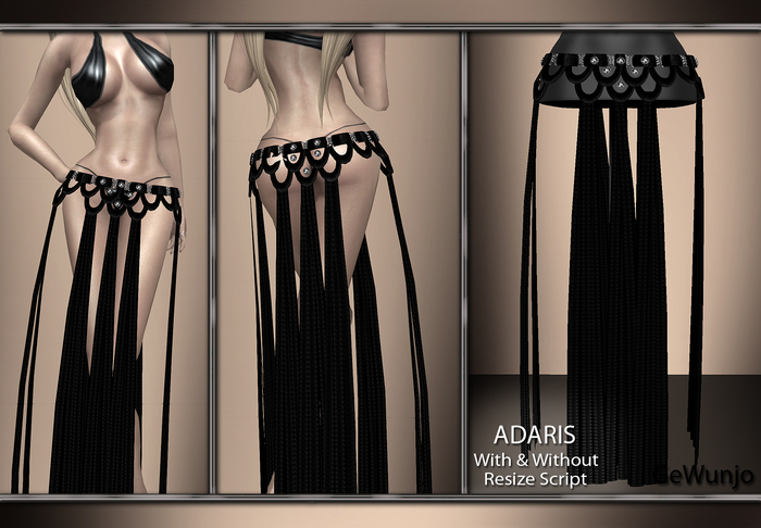 GeWunjo : ADARIS black skirt
