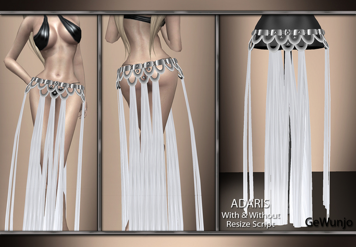 GeWunjo : ADARIS white skirt