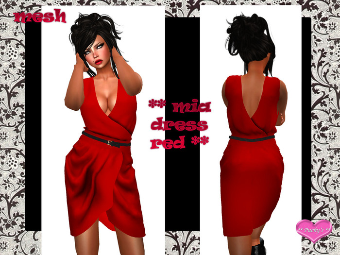 **mia dress red**box