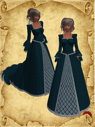 **~** Medieval gown mylady1 blue **~**