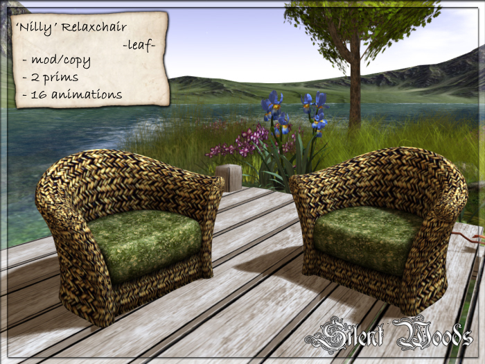 Silent Woods, 'Nilly' Relaxchair -leaf-