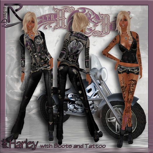 Harley pink with Boots - Ronjas RDesignS Collection by Ronja Pera
