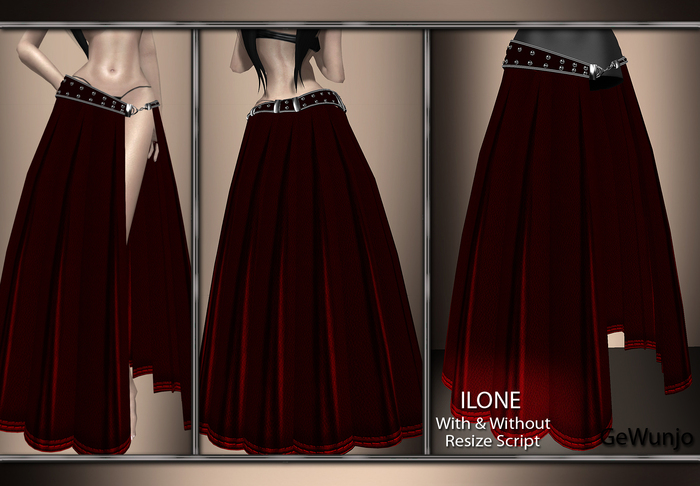 Gewunjo : ILONE red skirt