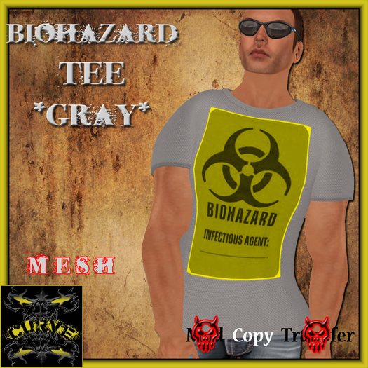 ::CURVE::  Biohazard Gray Tee