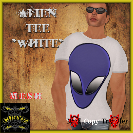 ::CURVE::  Alien White Tee