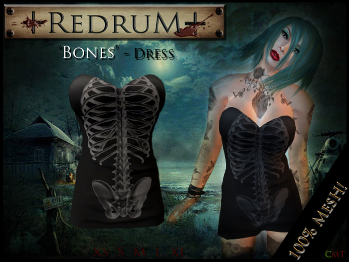 +REDRUM+ Bones Dress