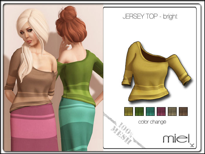 MIEL JERSEY TOP - bright (MESH)