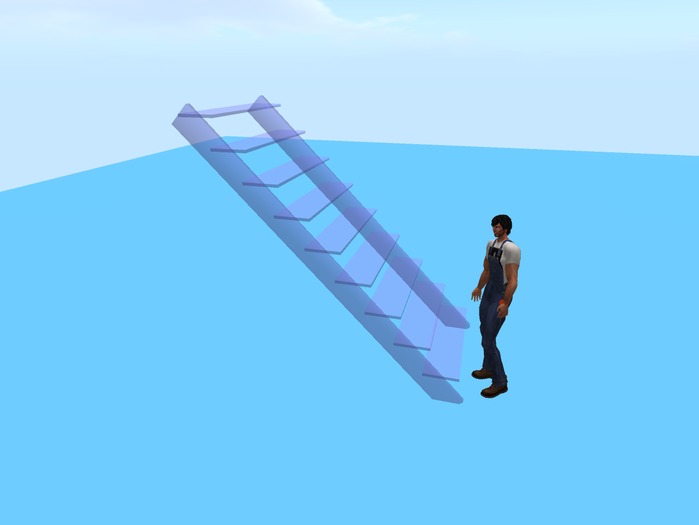 Ardo's Stairs 9-Step Glass (2 Prim)