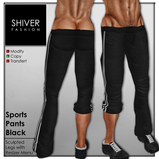 Shiver - Sports Pants Low Rise - Black