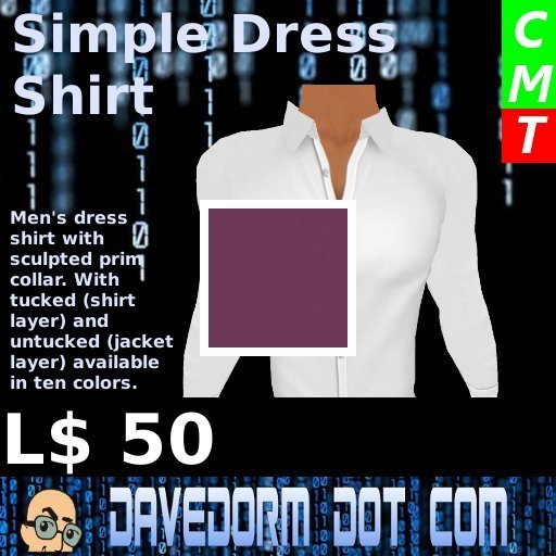 Maroon Dress Shirt