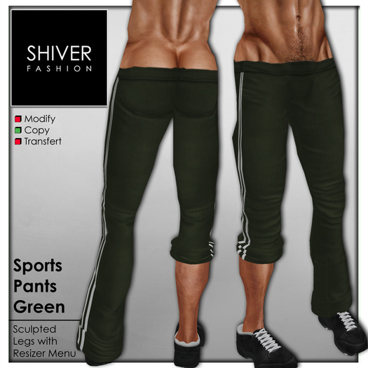 Shiver - Sports Pants Low Rise - Green