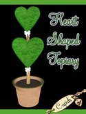 Heart Topiary Sm Bow