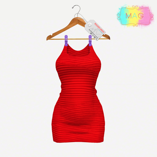 [MAG] Mesh Dress - Bandage Red