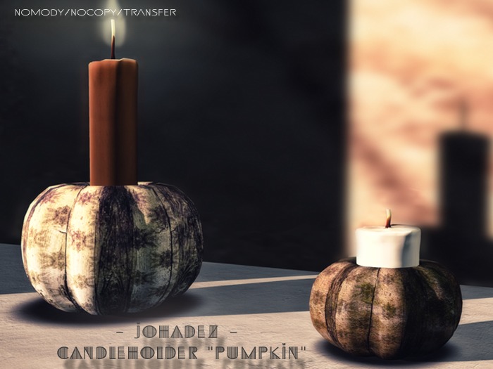 -JoHaDeZ- Candleholder "pumpkin" Set
