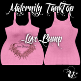 .:VE:. Love Bump - Mesh Maternity Tank - Pink